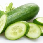 Cucumber on a white background